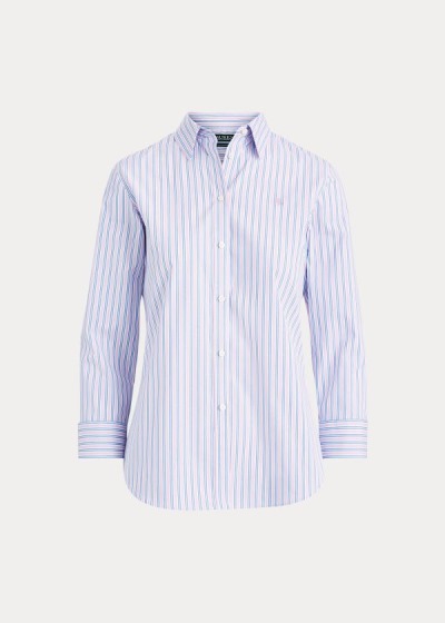 Ralph Lauren Easy Care Striped Cotton Skjorter Dame Danmark (DQAGO1852)